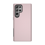 Triangle Shockproof Case with Anti Slip Grains for Samsung Galaxy S21 Ultra 5G - Rose Golden